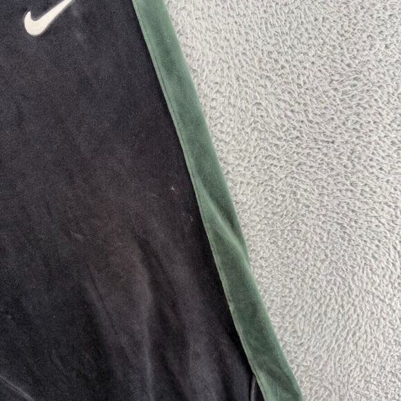 Vintage Michigan State Sweatpants Mens 2XL Black Green Suede Velour Y2k Spellout - Picture 3 of 12